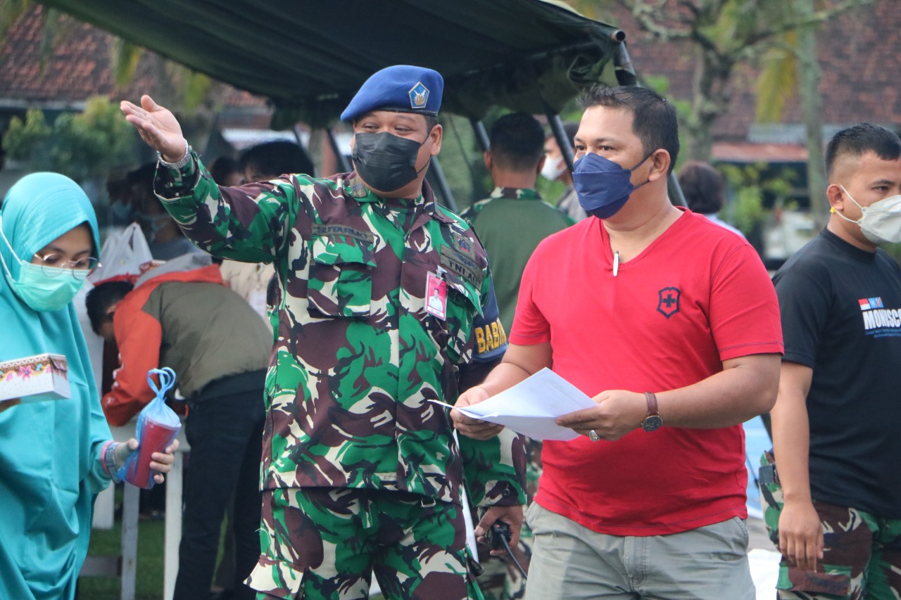 Peran Babinpotdirga Lanud Rsn, Di Tengah Vaksinasi Massal