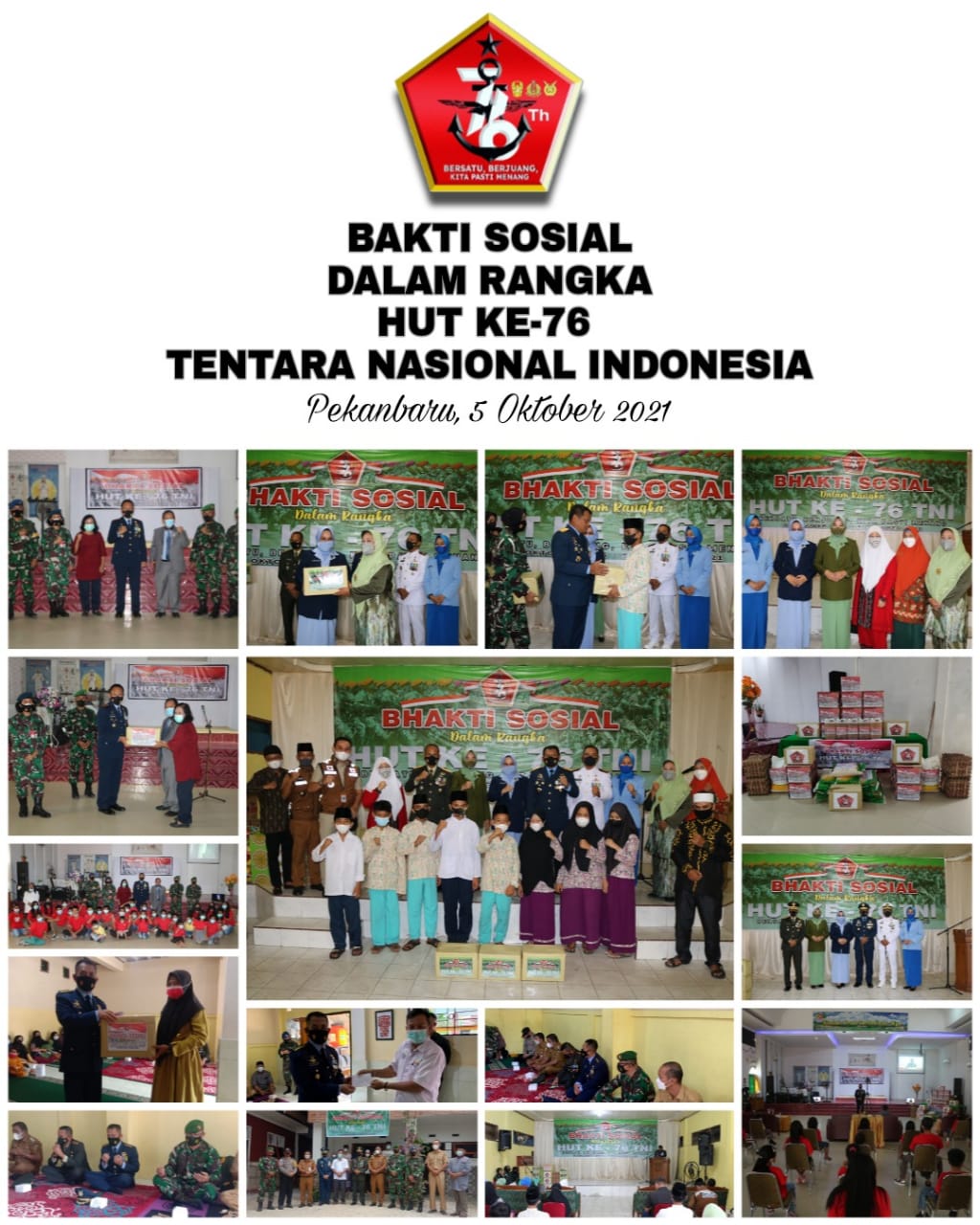 HUT Ke-76, TNI Berikan Tali Asih