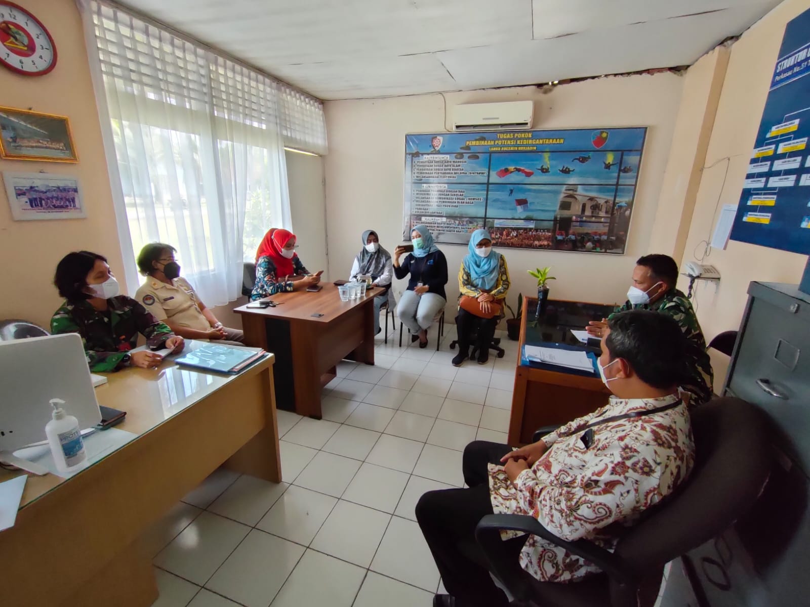 Kadispotdirga Lanud Rsn Ajak BKKBN Manunggal KB Kesehatan