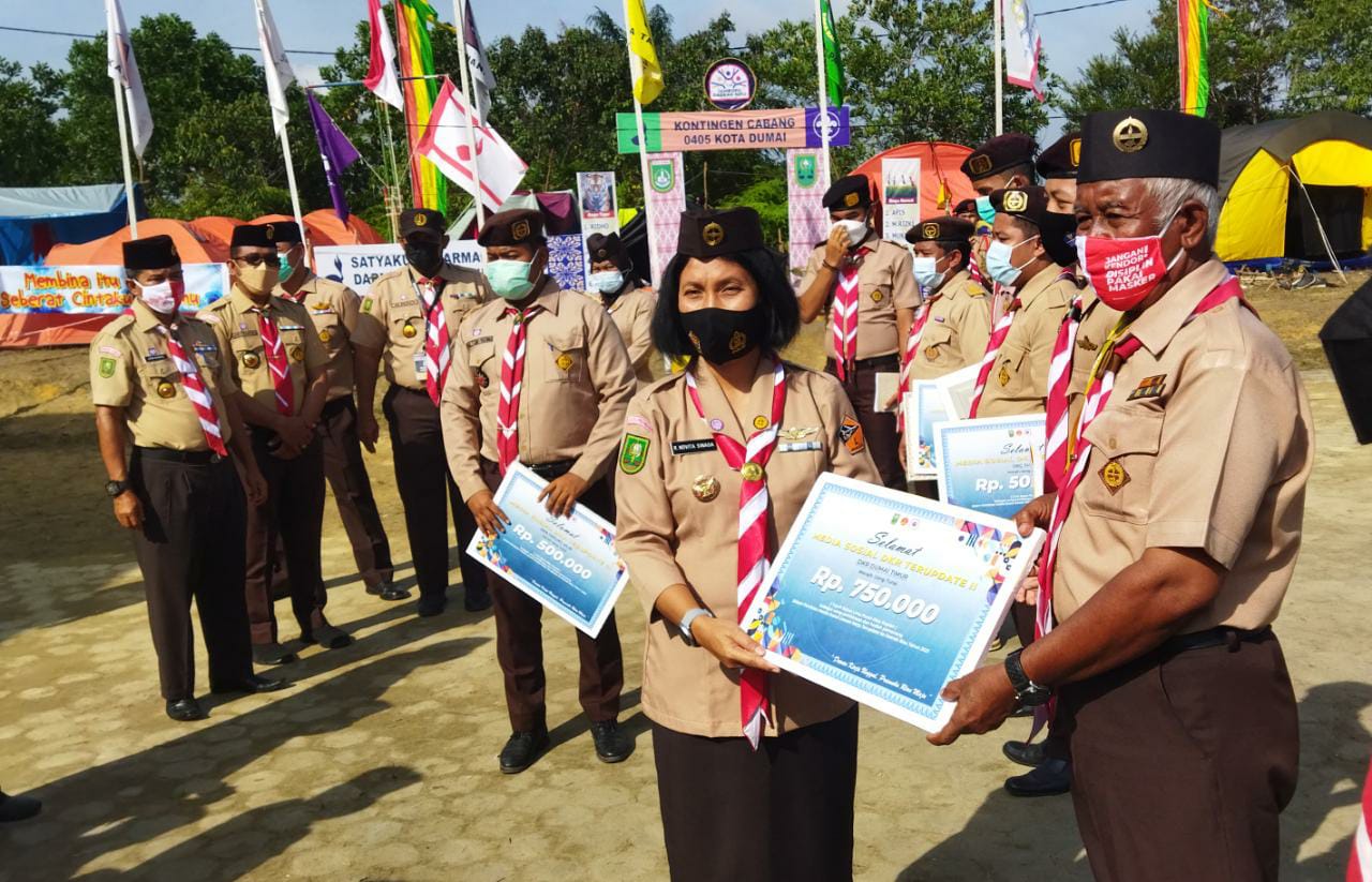 Kasi Tahwildirga Dispotdirga Hadiri Penutupan Jambore Daerah Riau   