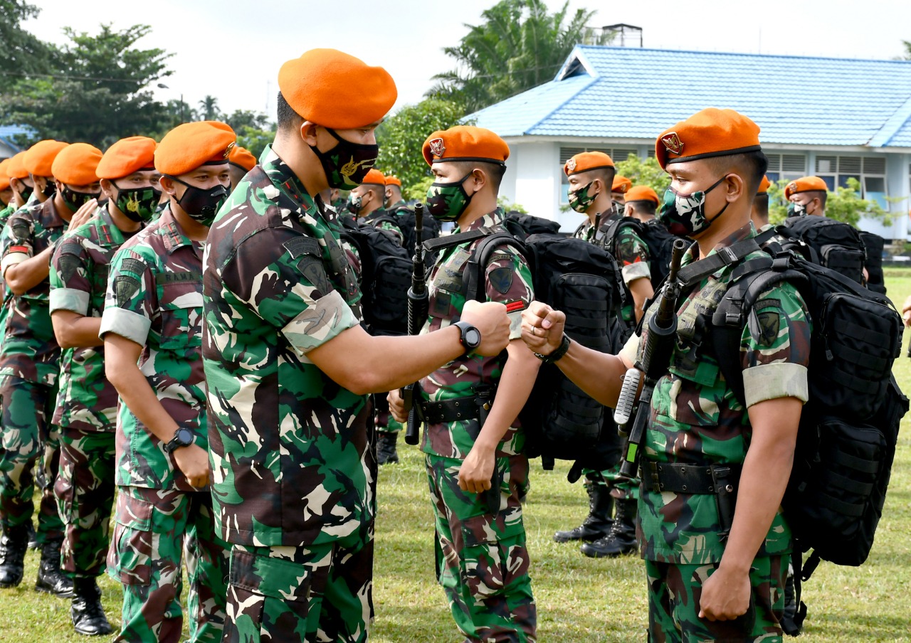 DANYONKO 462 PASKHAS PIMPIN APEL PENYAMBUTAN PURNA TUGAS SATPAMWAL DENMA MABES TNI