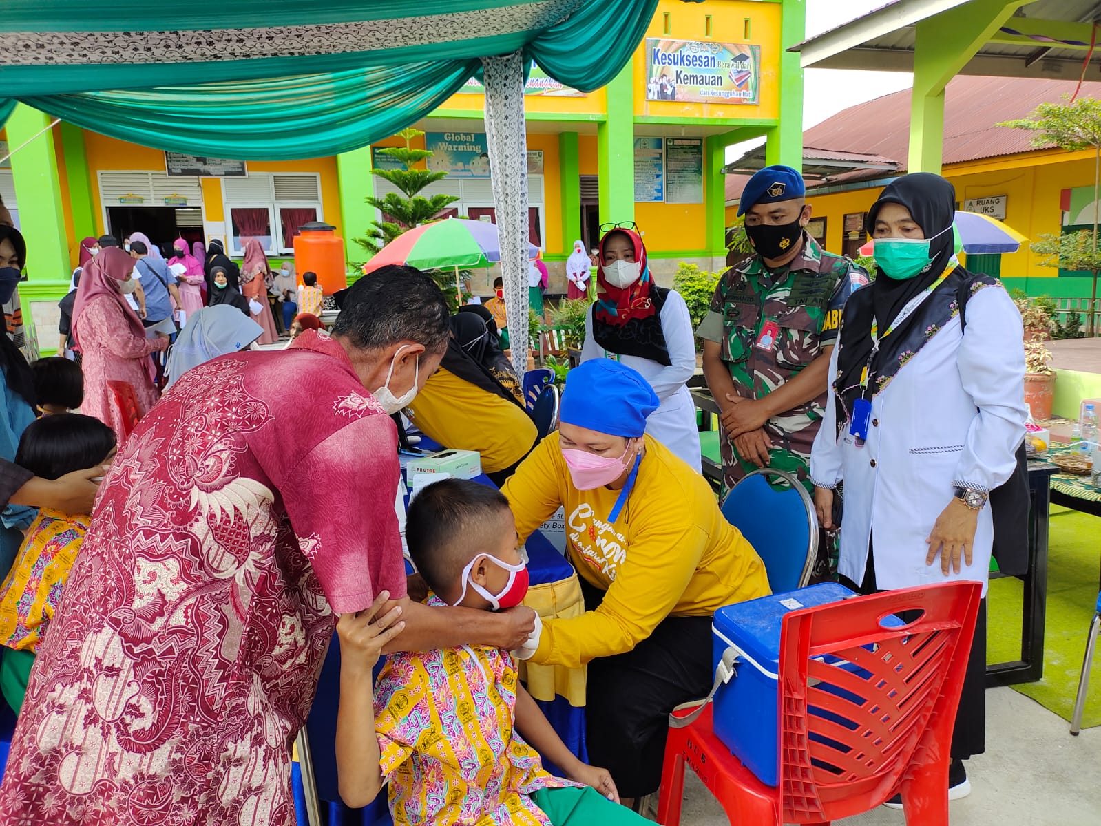 Babinpotdirga Lanud Rsn Kembali Pantau Vaksinasi Massal