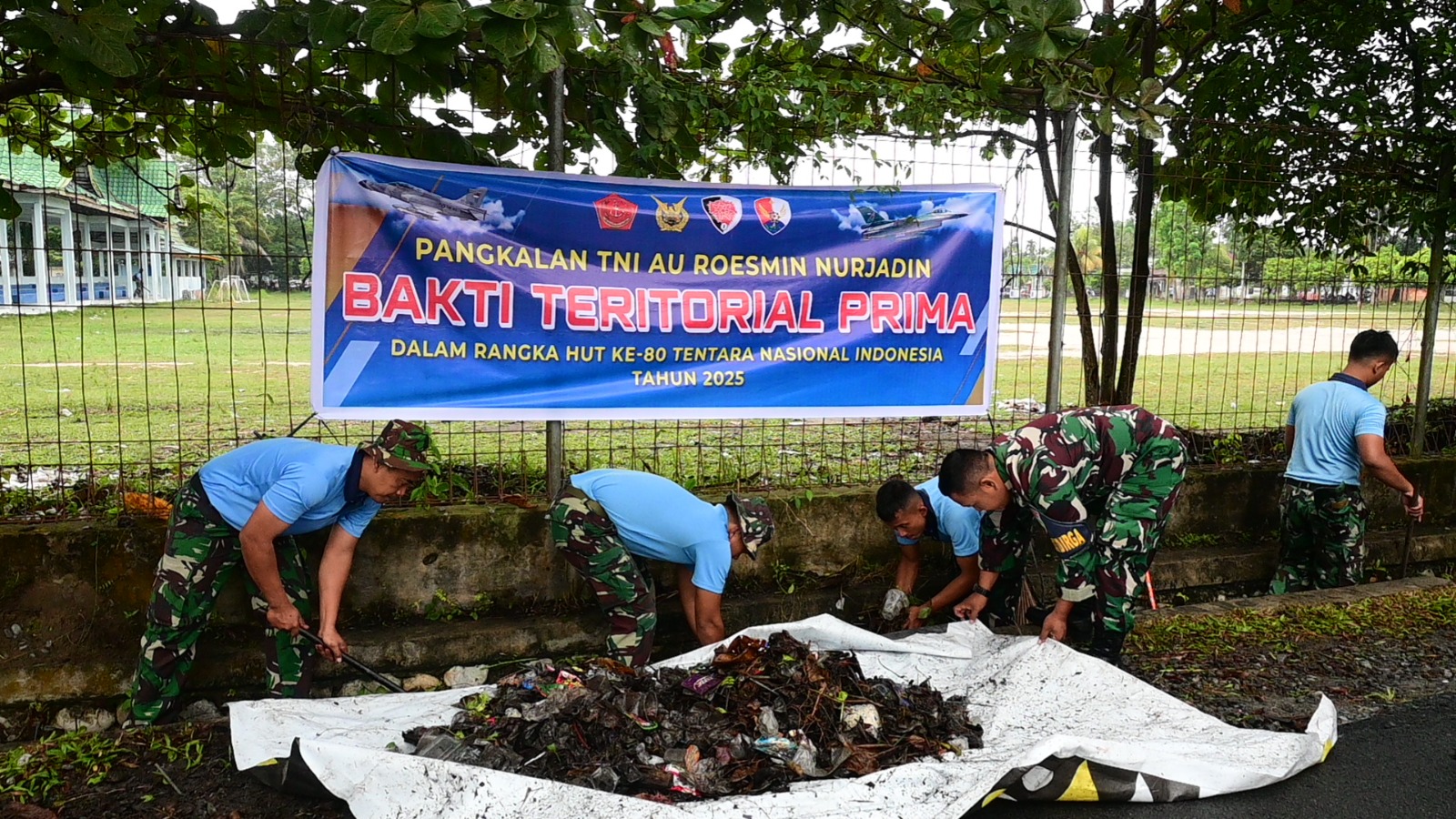 Wujud Kemanunggalan TNI-Rakyat, Lanud RSN Gelar Bakti Teritorial Prima Jelang HUT ke-80 TNI