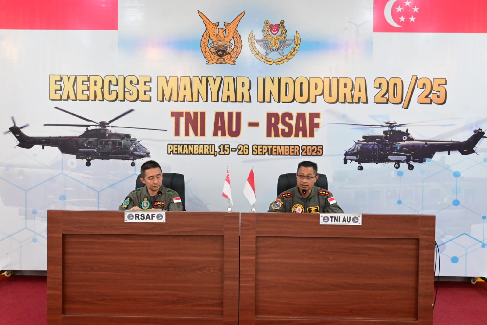 Perkuat Persahabatan, TNI AU – RSAF Gelar Latma Manyar Indopura di Pekanbaru