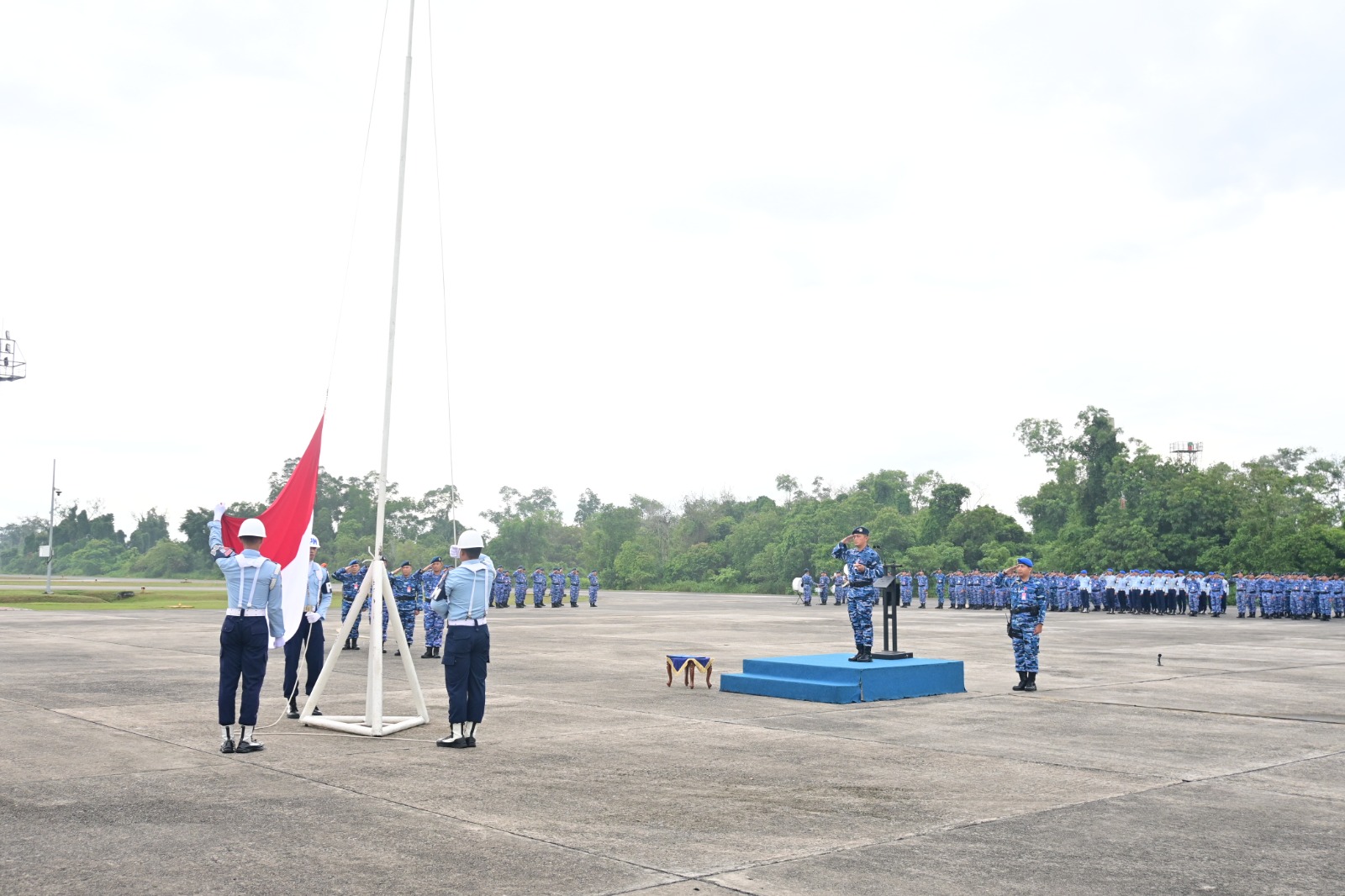 Danlanud RSN Pimpin Upacara Bendera 17 September, Pangkoopsudnas Tekankan Kesiapsiagaan dan Sinergitas